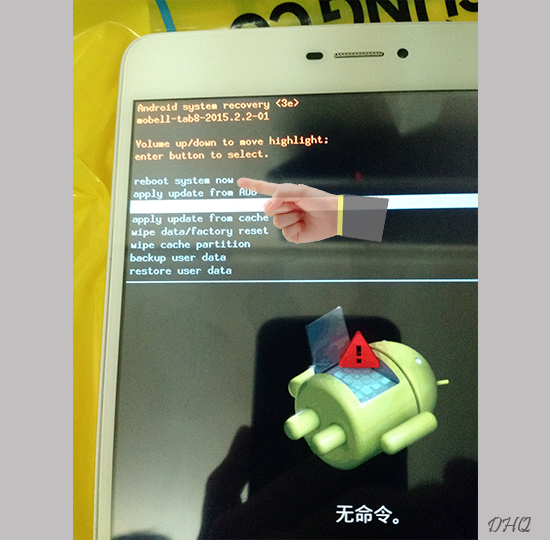 Chọn khởi động lại thiết bị